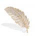 XSB033 - Golden Feather Brooch